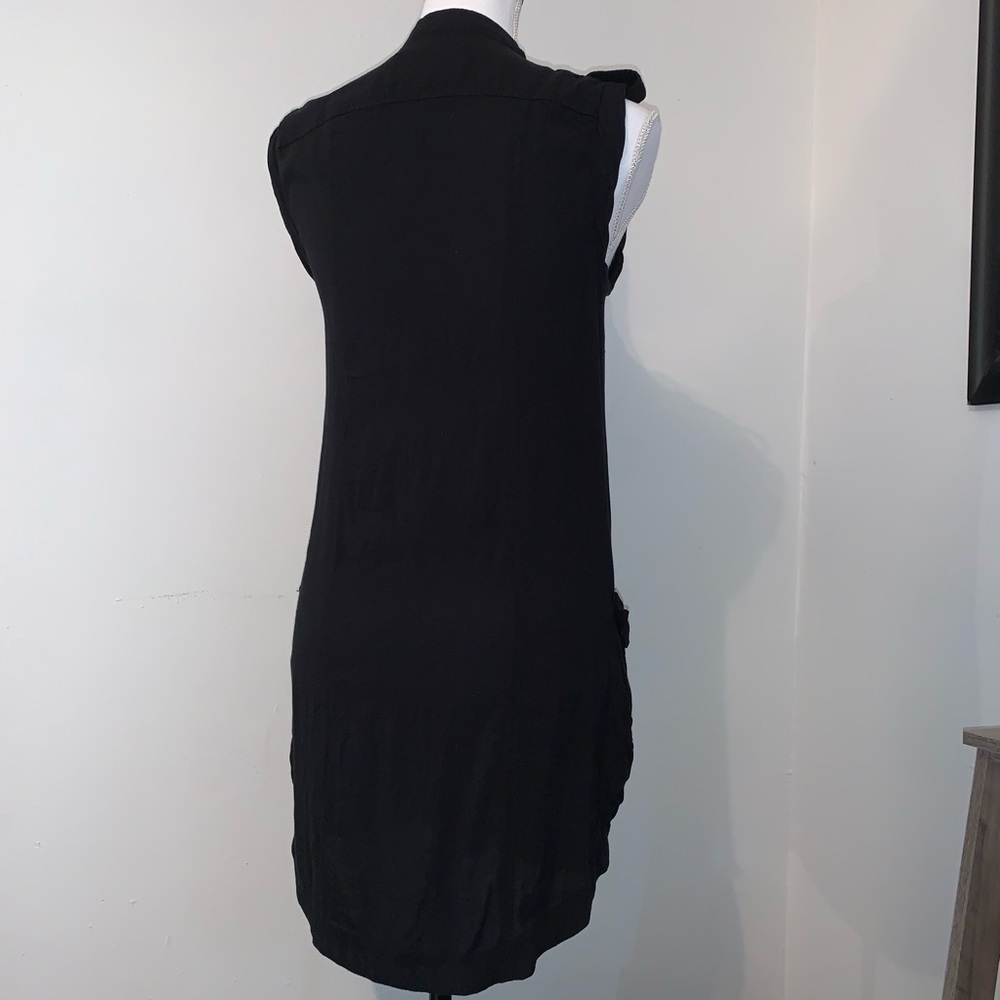 Jack Military-Inspired Black Dress, sz S - Picture 5 of 13